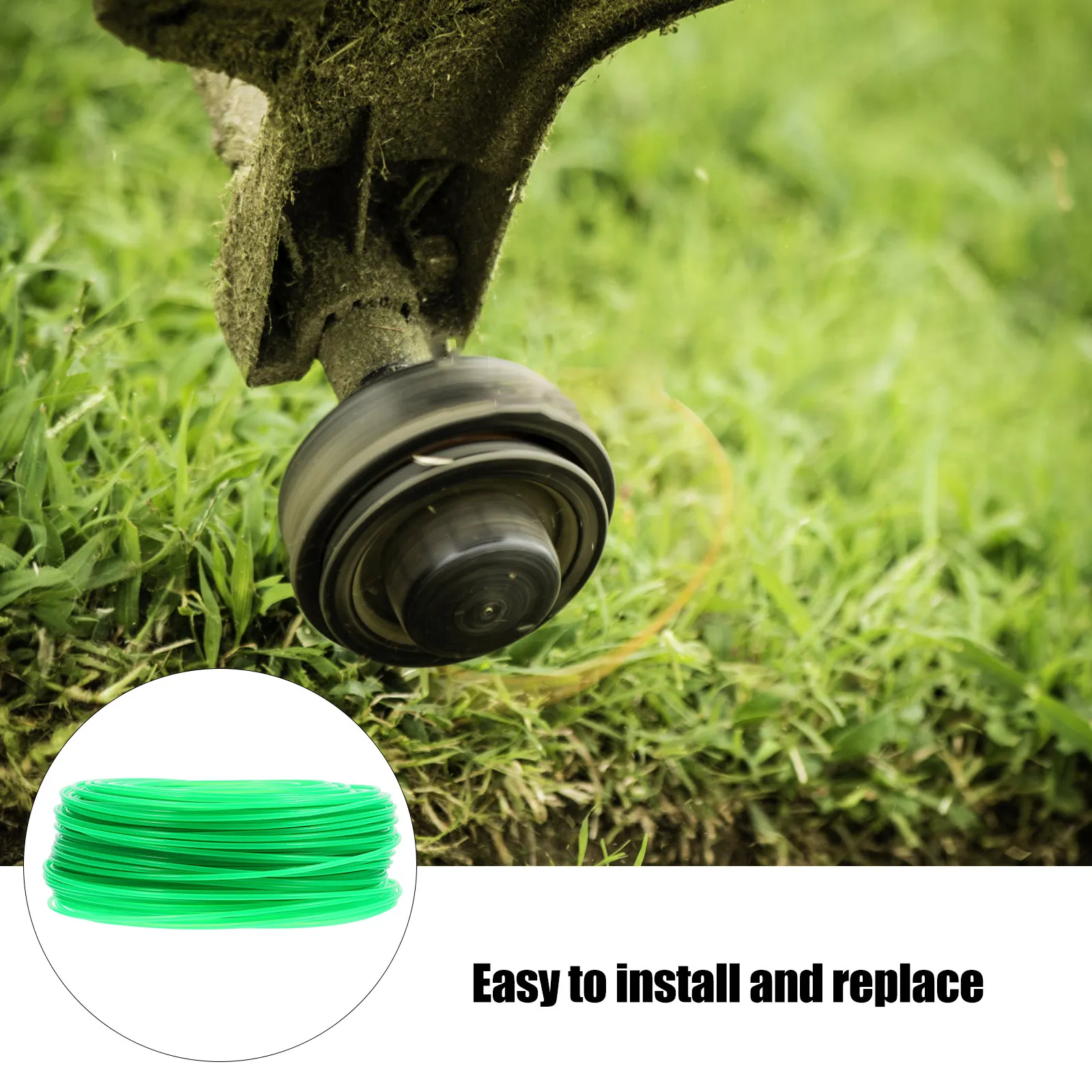 

Рулон нейлоновой лески для триммера 2,0 мм x 100 м, для стрижки газонов, сверхпрочная сменная леска для газонокосилок, шнур для обрезки