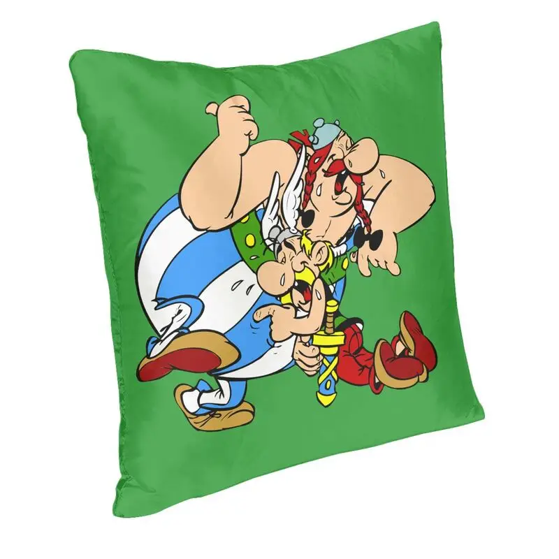 Adventure Comic Asterix And Obelix Sofa Cushion Cover 60*60 cm Manga Getafix Dogmatix Throw Pillow Case Home Decor Pillowcase