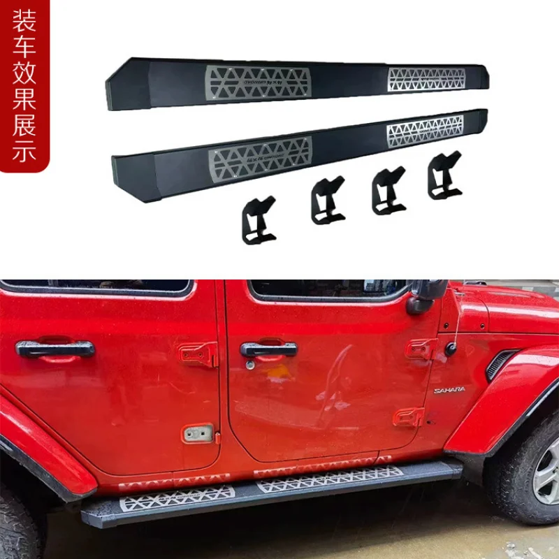 

Suitable for Toyota Tundra F150 Raptor Phantom Pedals Aluminum Alloy 2/4 Door Side Step Modification