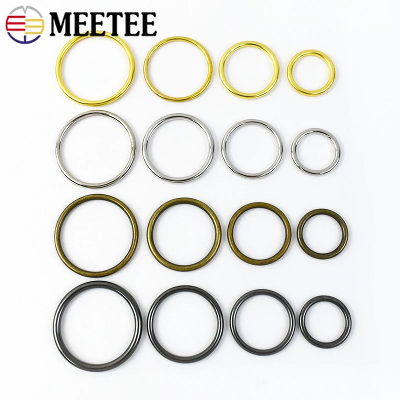 20pcs 20/25/30/35mm Metal O Ring Buckles High Quality Hook Snap Bag Keychain Connector Buckle Dog Collar Webbing DIY Accessories