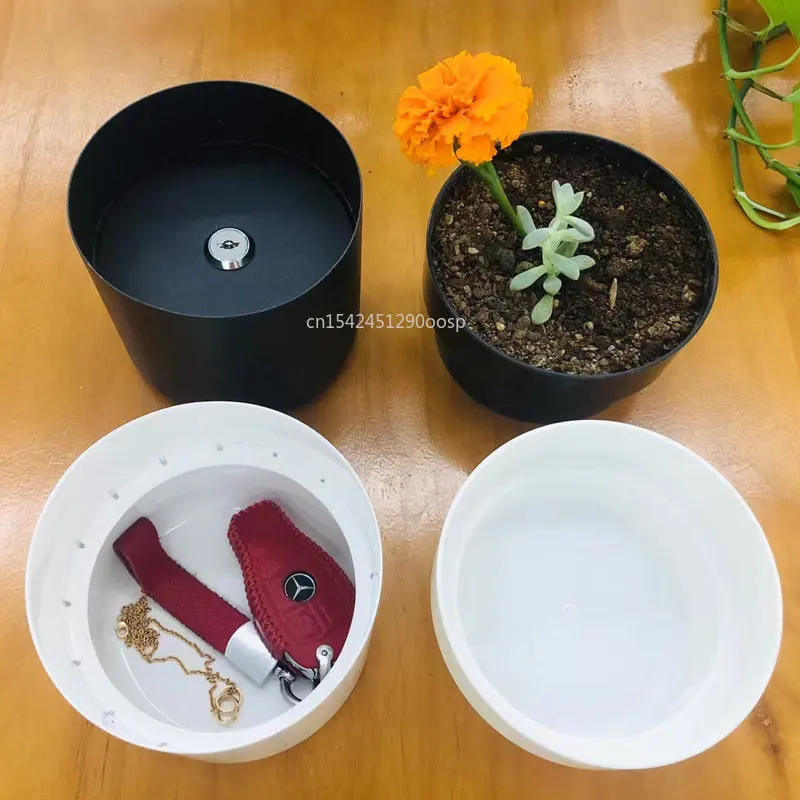 Secret Private Money Box Double Layer Flower Pot Hidden Safety Surprise Hideaway Plant Stash Hide Money Keys Jewelry Valuables