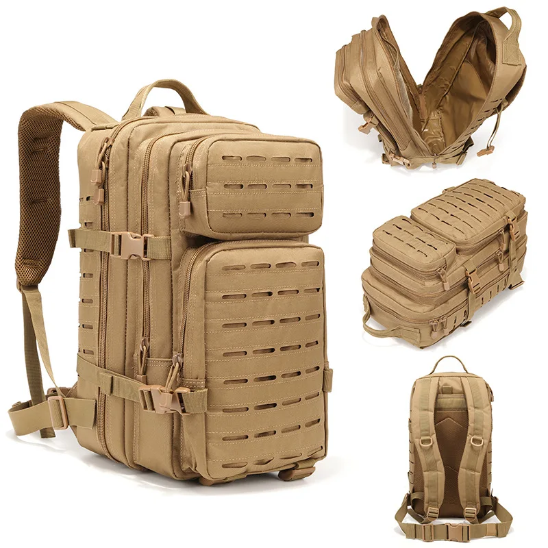 Tactical Assault Pack Backpack 3P Molle Bug Out Bag Backpacks Trekking Rucksack for Men Outdoor Hiking Camping Hunting Rucksack