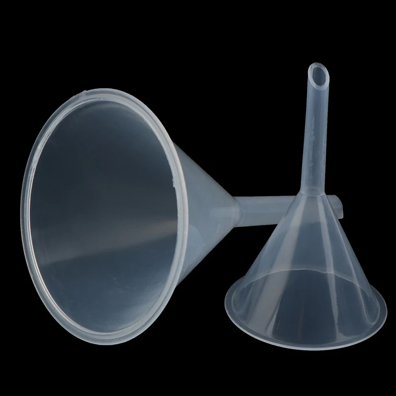 60mm 90mm przeźroczyste tworzywo sztuczne lejek do ust do laboratorium przezroczysty biały lejek do filtr z tworzywa sztucznego praktyczne narzędzie przezroczystego leja wypełniającego