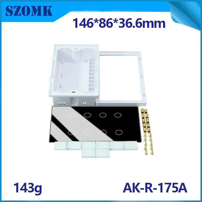 SZOMK smart home products Plastic Electronic Enclosure smart switch wifi Junction Box AK-R-175