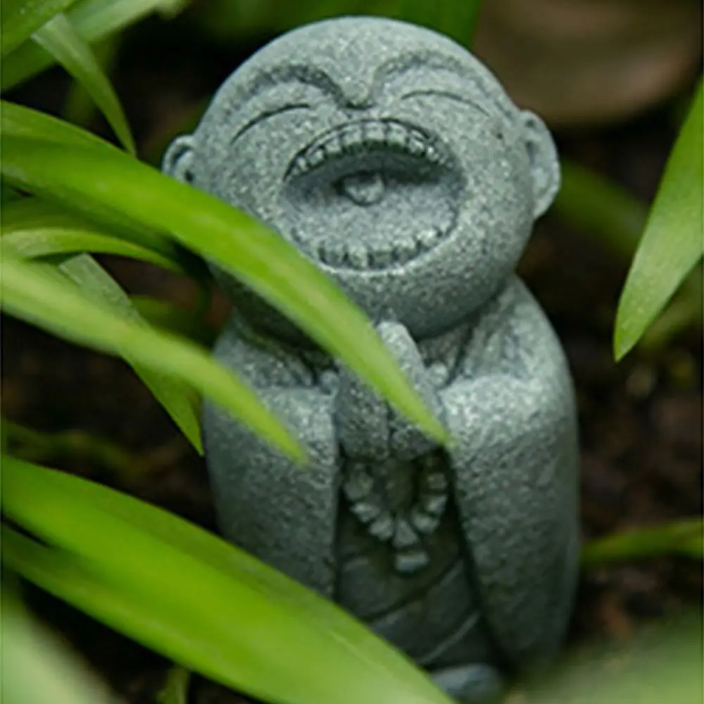 Estatua  Buda en miniatura durara, exquisita figura  monjes pequeños, adorno  jardín Zen hecho a mano, coración  acu