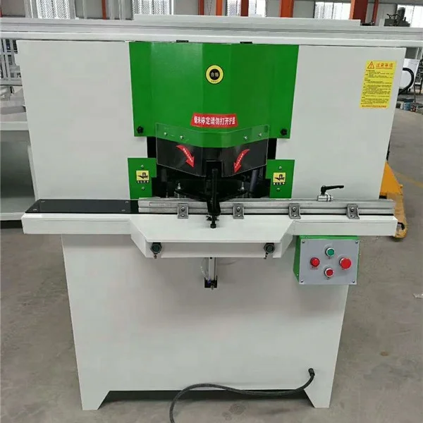 Double Head Twin Blades Wood Bandsaw Cutting 45 Angle Saw Woodworking