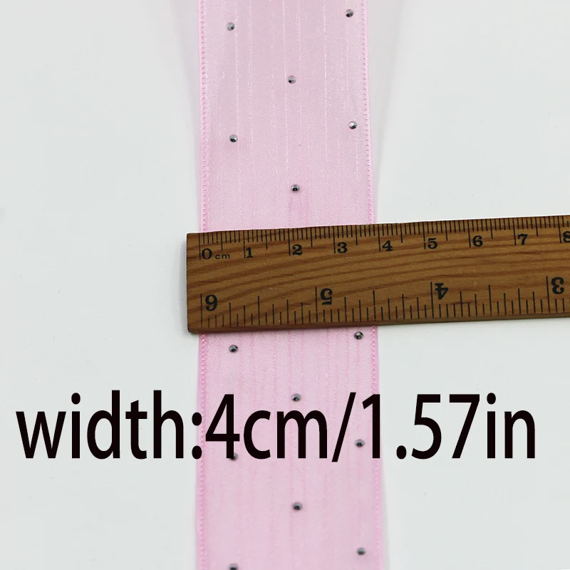 (5 meter/paket) 4 CM Blase Plissee Band Diamant Mesh Organza Band Haar Bogen Material Geschenk Verpackung Kleidung Dekoration DIY – Detail 6