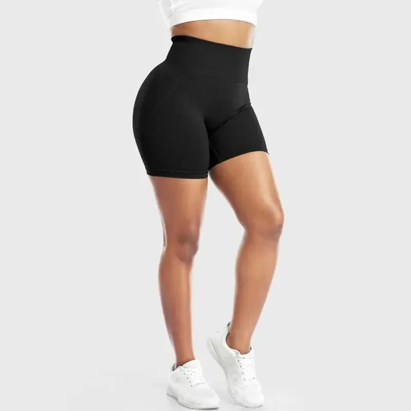 Women's Fitness Yoga Shorts Running Bike Sports Women's Leggings Quick Dry Breathable High-Waisted Yoga Shorts