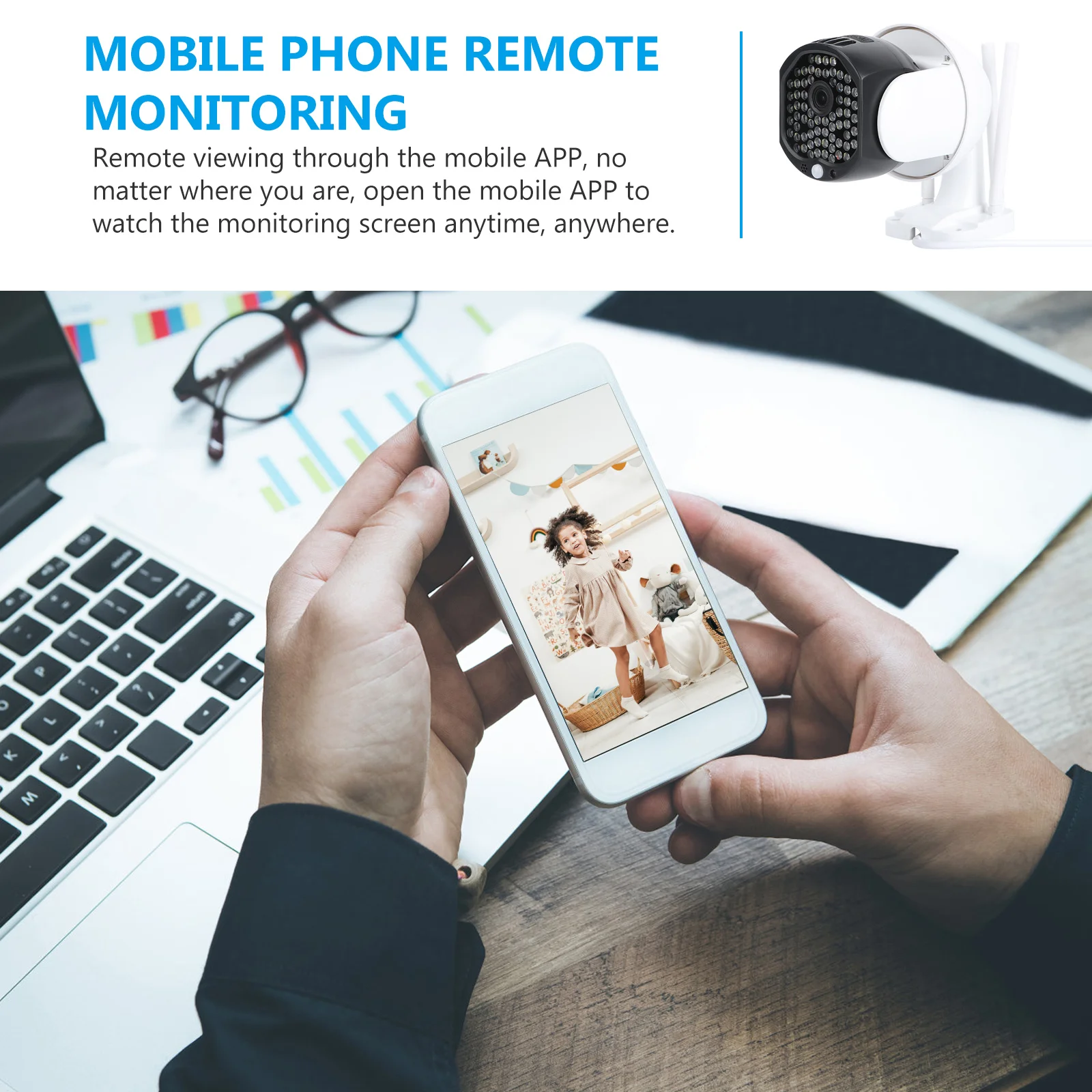 

High-Definition Safety Webcam Eu Plug Security Camera Night Vision Waterproof Wireless Outdoor