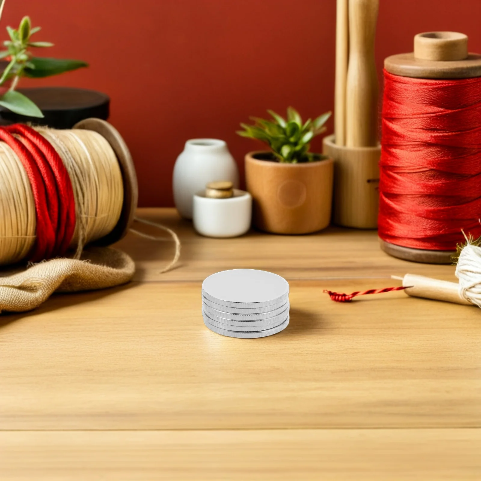 

20Pcs Round Blank Challenge Coins Metal Sanded Surface Threaded Edge DIY Engraving Blanks Commemorative Coin Blanks