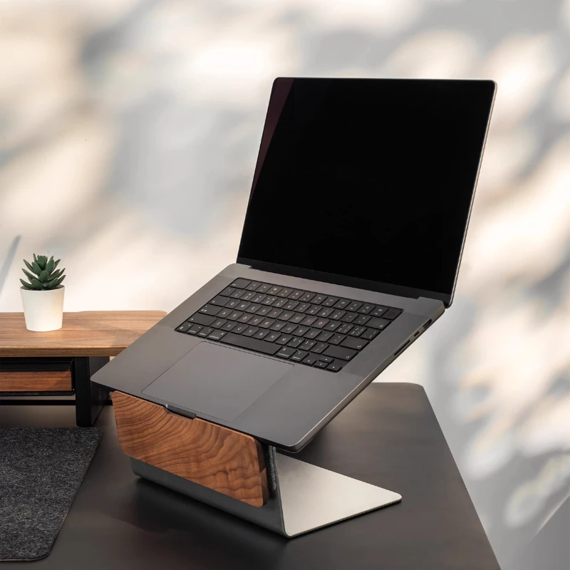 Wooden Notebook Heightening Bracket Desktop Storage Racks Modularization Display Holders Computer Storage Rack Accessories