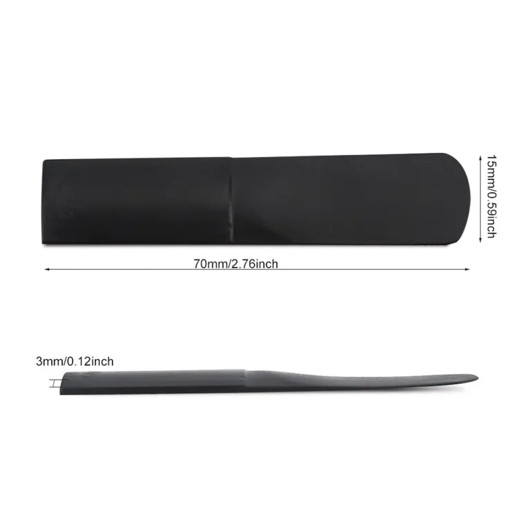 3 stks Plastic Altsaxofoon Mondstuk Rieten 2.5 Onderdelen Reparatie Riet Accessoire Zwart