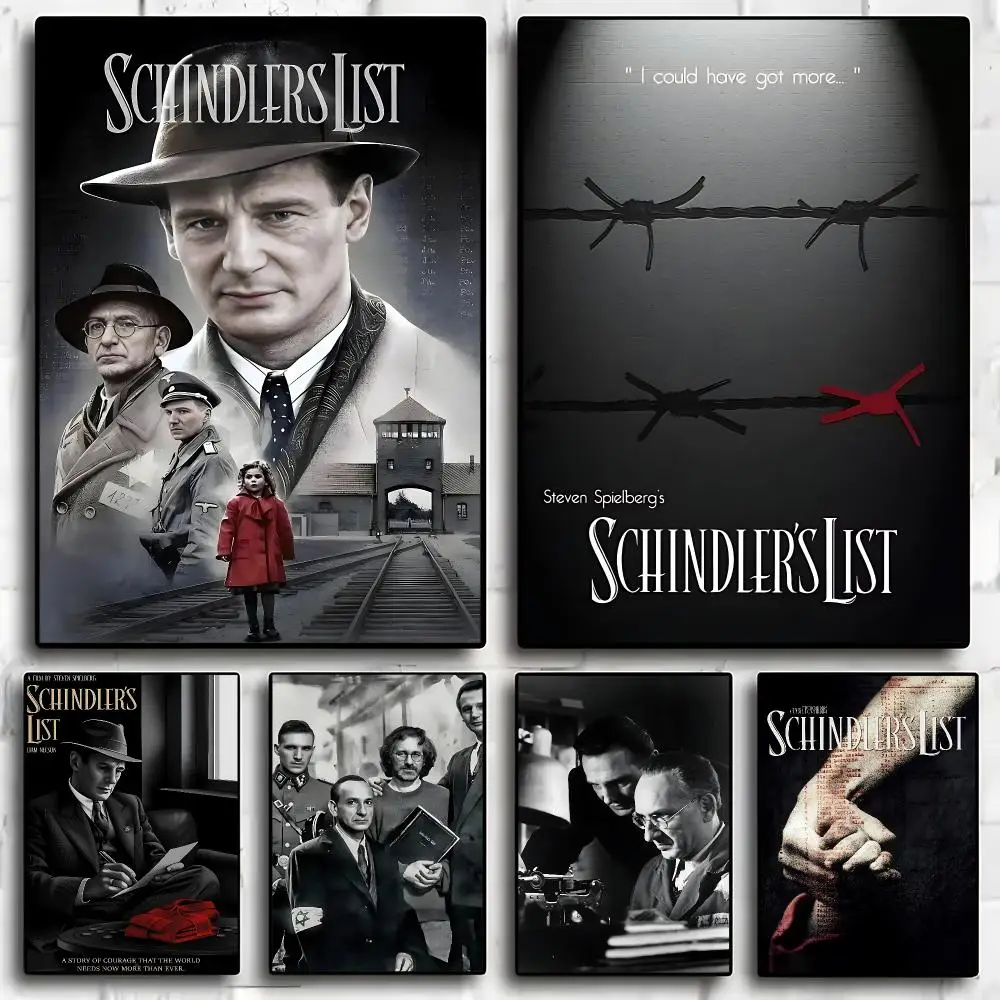 Classic Schindler's list Painting Calligraphy Exhibition poster photo oil painting canvas synthetic fiber for living dining room