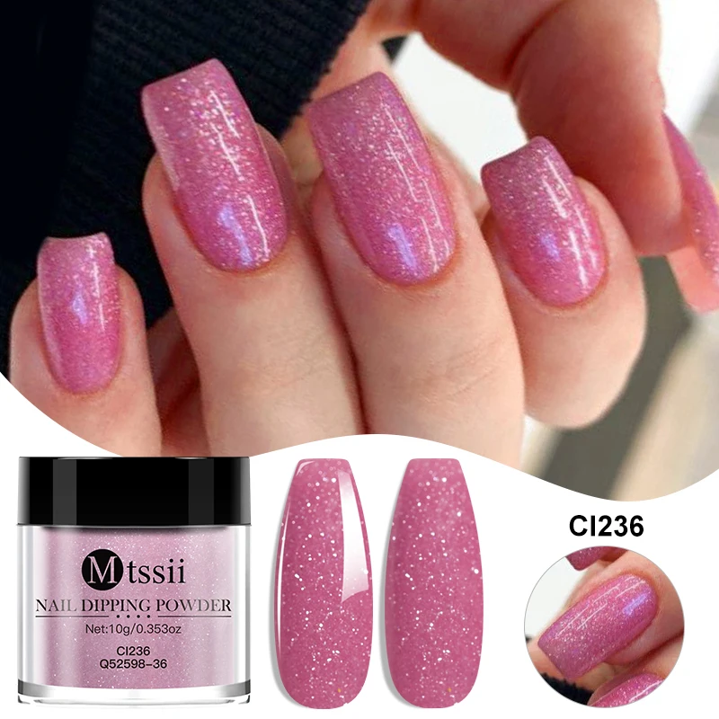 10g Nude Roze Nagel Dipping Powder Sprankelende Verloop Acrylpoeder Nagelglitter Stof Natuurlijk Droog Geen Lamp Uitharding Nodig Nagel Chrome
