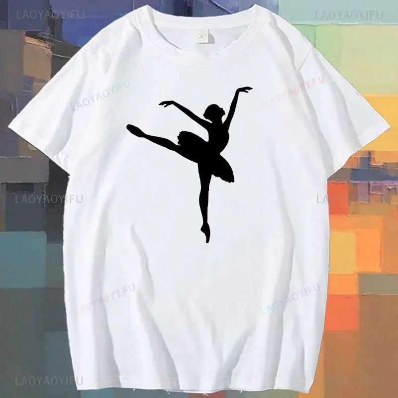 Fashion Dance Ballet Printed Women Tshirts Cotton Casual Funny T Shirt for Lady Yong Girl Classic Aesthetic Top Tee Hipster