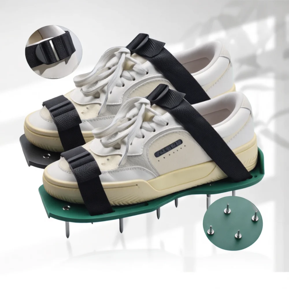 أحذية تهوية العشب ذات المسامير - مراجعة Lawn Aerator Shoes Spikes Heavy Duty وسعره