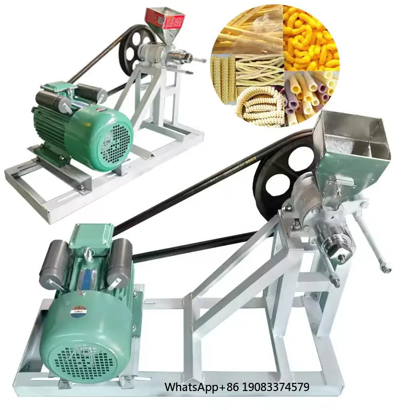 Gran oferta, extrusora automática multifuncional de aperitivos inflados pequeños para arroz, maíz, sorgo, harina de arroz amarillo, etc.