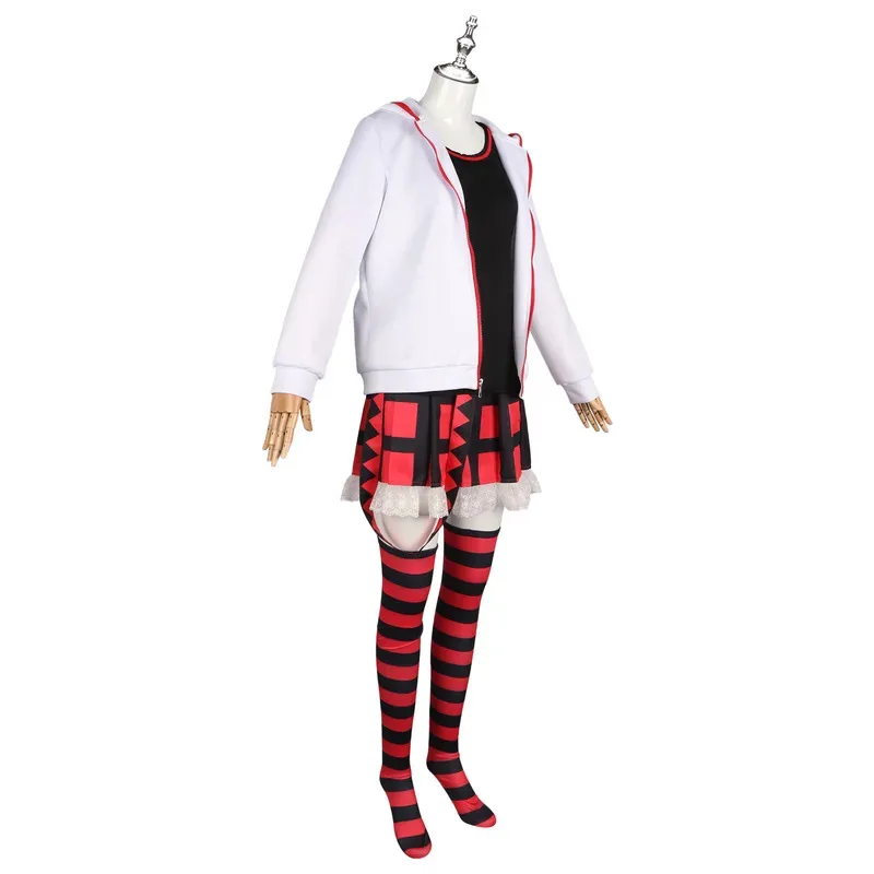 Аниме проект Sekai красочный сценический персонаж комплект для выступлений Хацунэ Мику красные очки MIKU одежда для косплея JK юбка Хэллоуин