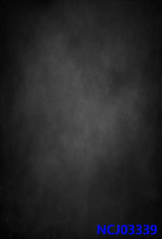 ฉากหลังไวนิลสําหรับถ่ายภาพ Dark Black Gradient สีทึบแฟนตาซีรูปแบบพื้นผิวทารกแรกเกิดภาพพื้นหลัง