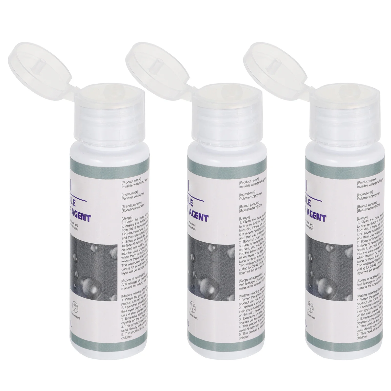 

3Pcs 30Ml Waterproofing Agent No-Drip Spray for High Temperature Summer Use Floor Sealing Water Leak Repair Waterproofing Agent