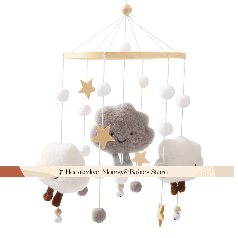 【Must Have】 Sonagli e cellulari per bambini Peluche Nuvola giocattoli educativi set per neonati mini decorazioni per animali morbidi 0-12 mesi cose per bambini