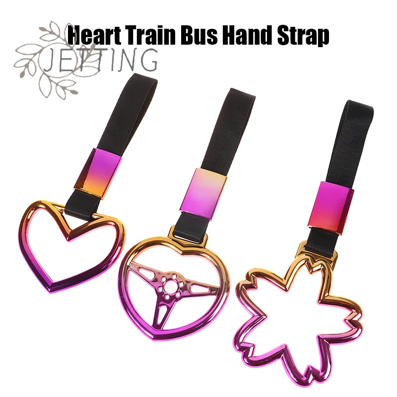 Hot 1Pc Treno Bus Maniglia Cinghia da polso Drift Charm Strap Drift Accessori auto Car Styling Cinghie a cuore per auto Gancio di traino anteriore