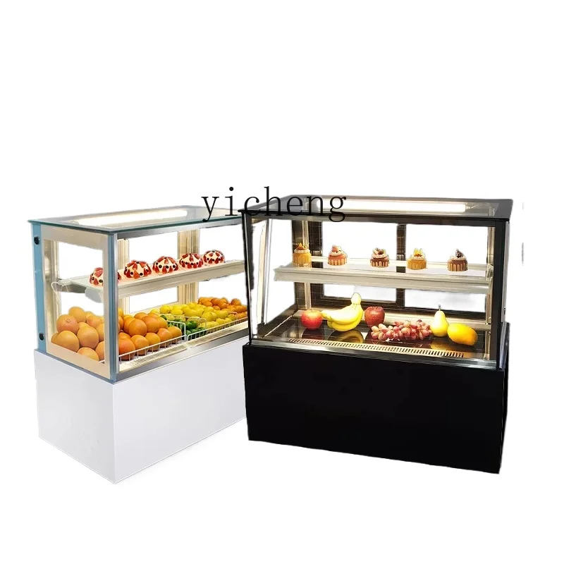 

Tqh Bar Refrigerated Display Cabinet Air-Cooled Dessert Mousse Refrigerator Fruit Cake Fresh Cabinet Small Bench Top Cabinet