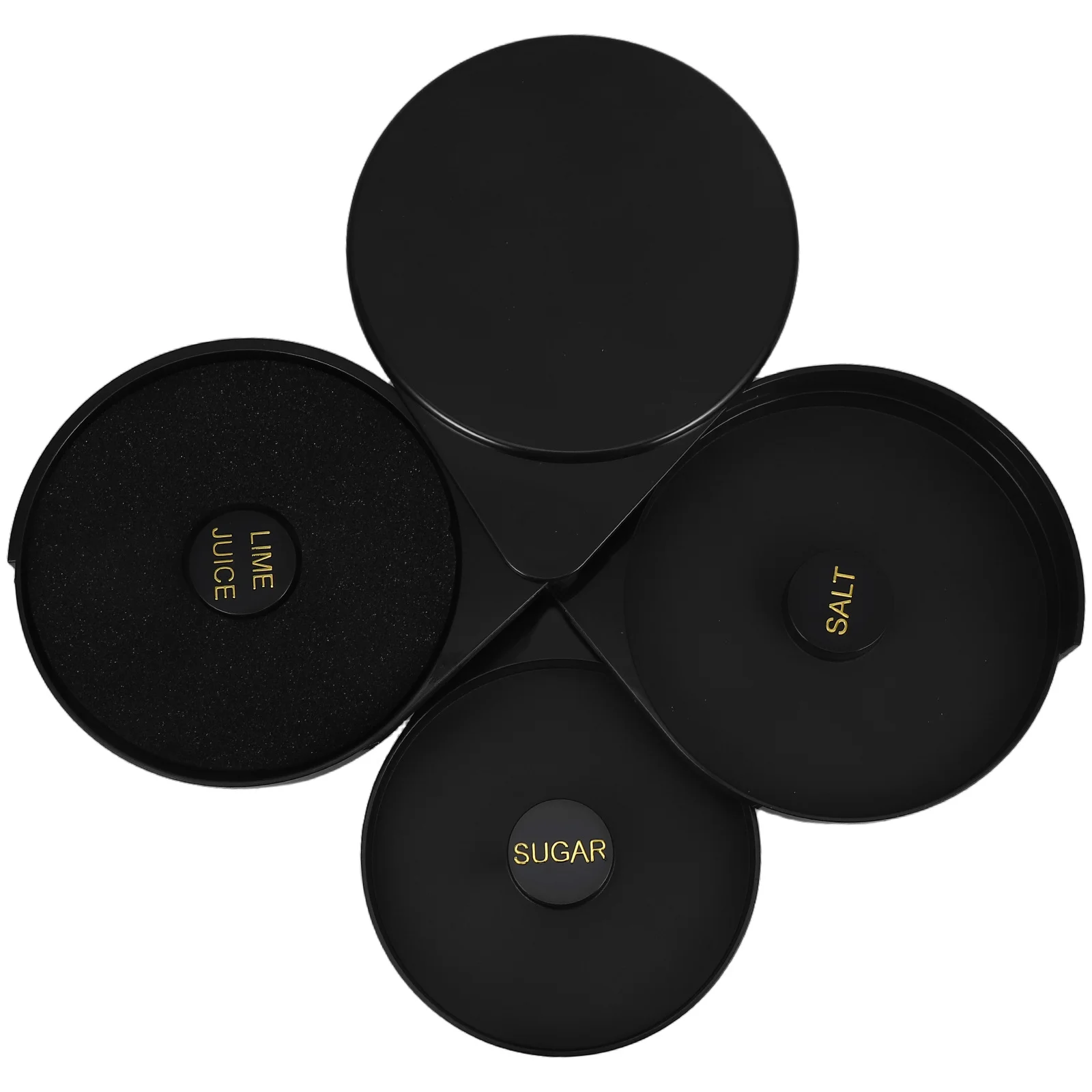 صندوق ريمر ملح الكوكتيل البلاستيكي 3-Tier تصميم نادل ملحق لمارغريتا والكوكتيلات شريط المنزل ملحقات الكوكتيل