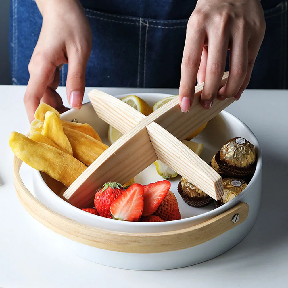 

1 шт. элегантный поднос для фруктов, контейнер для закусок, белый, тонкая работа, прозрачные категории, подарок для друзей и семьи, коробка конфет