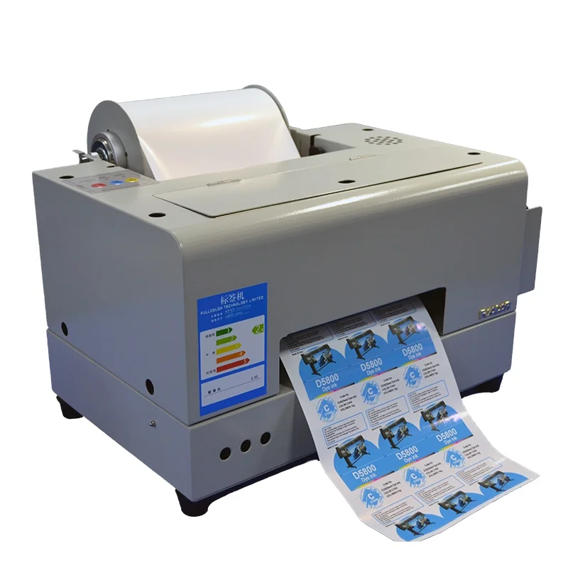 Special Offer Adhesive 6 Colors Waterproof Label Printer Color Roll to Roll Inkjet Digital Label Printer Sticker Machine