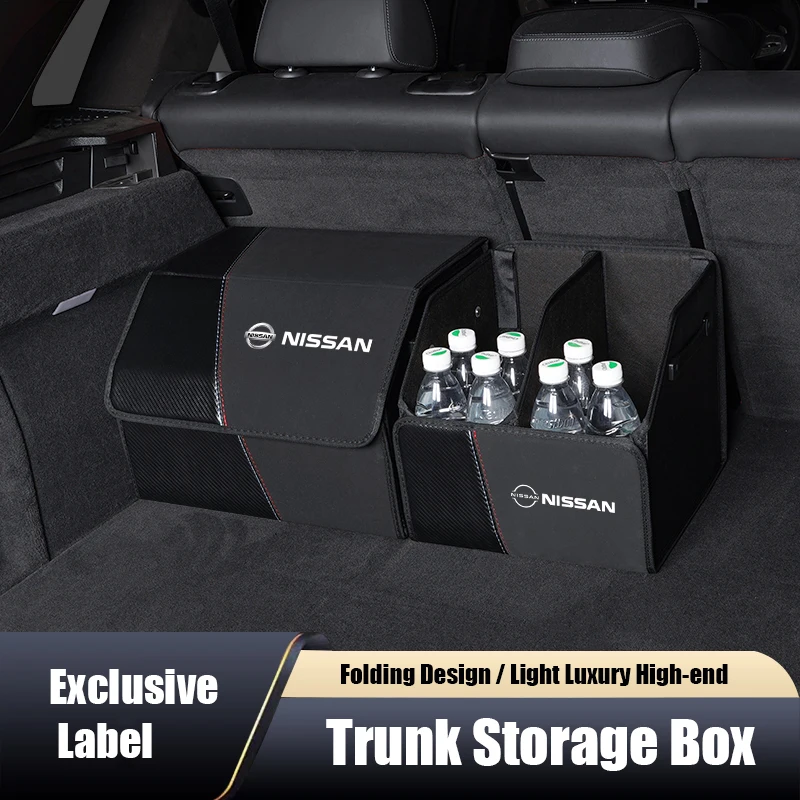 

Hot Car Trunk Organizer Box Foldable Storage Tidying Bag Auto Accessories For Nissan X-trail Qashqai Rogue Sport RogueAltima
