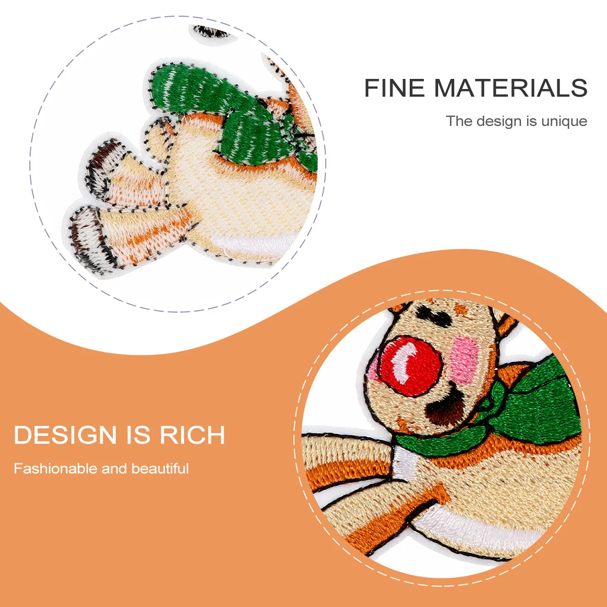 

10Pcs Merry Christmas Embroidered Patches Cloth Appliques Christmas Theme Creative Iron on Clothing Patch Creative Patch
