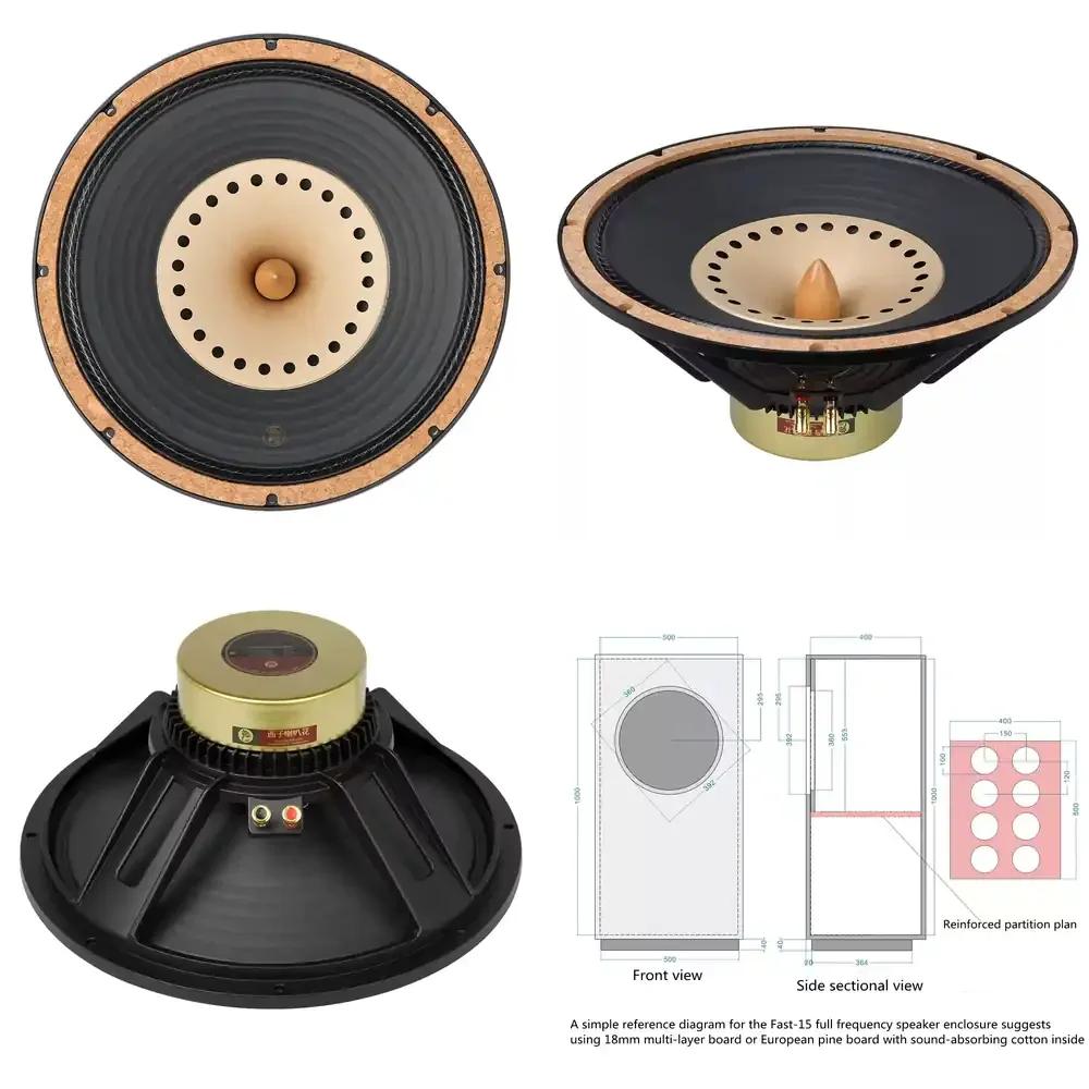 LII AUDIO 2025 Neuer FAST-15 Breitbandlautsprecher 15 Zoll 8 Ohm/50-80W Einheit (1 Stück)