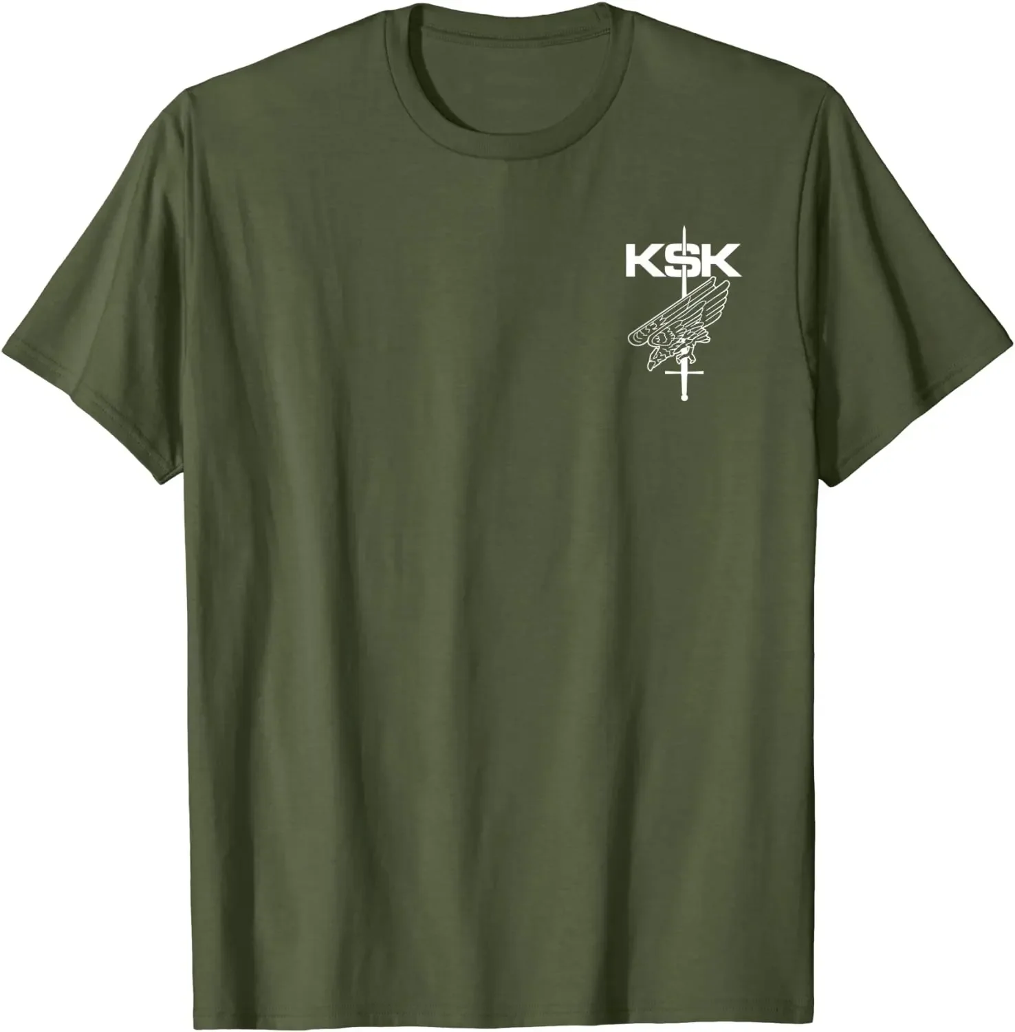 Deutschland Special Forces KSK Männer T-shirt Kurzarm Casual 100% Baumwolle Oansatz T Shirt