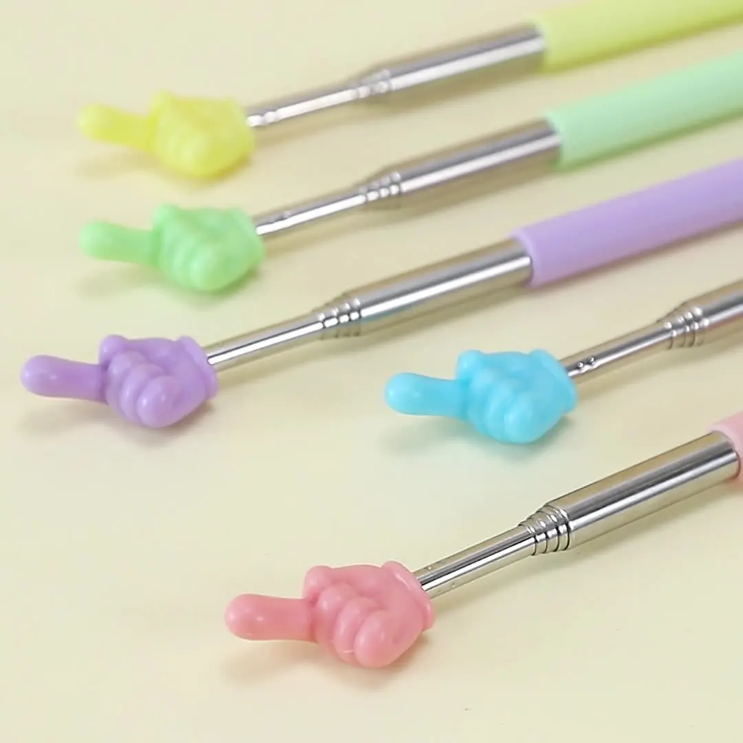 

Finger Teaching Pointer 20pcs Telescopic Rod Whip Baton Teaching Aids Extendable Teacher using Colored Classroom School JVLAB