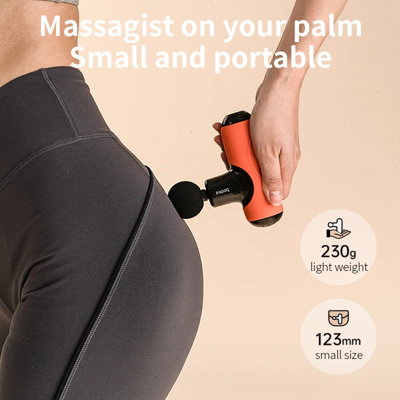 Mini Shoulder Gun Massage Deep Tissue Percussion Body Mini Massage Guns with case Silicone Handheld Therapy Tools