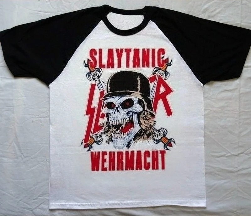 Slayer Metal Band German Defense Forces 3D Printed Men's and Women's T-shirts Shirts Skeleton Street Harajuku Top Clothing