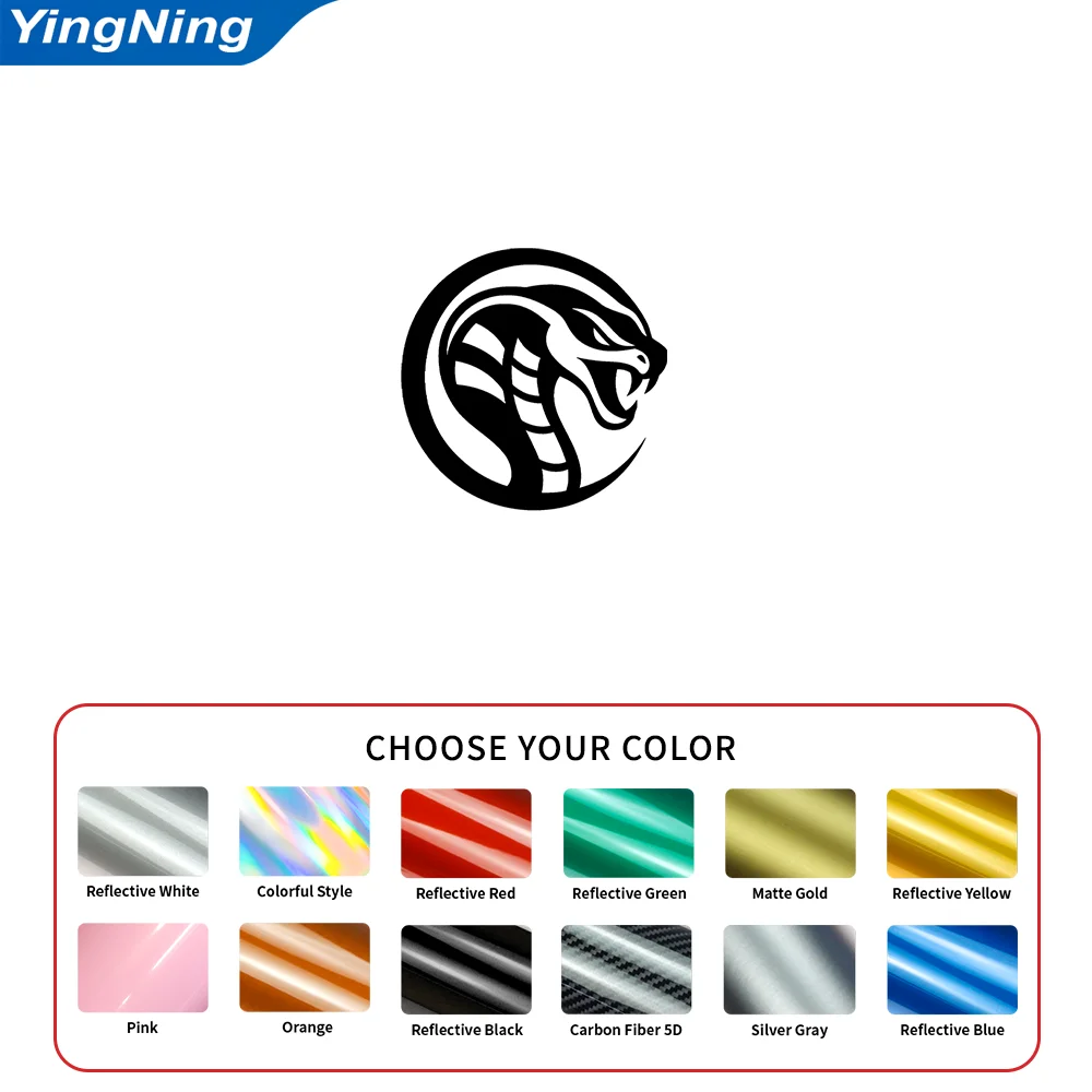 Reflective Tribal Snake Head Car Decal Serpent Vinyl Sticker Window Bumper Motorcycle Self Adhesive Reptile Vehicle Decoration