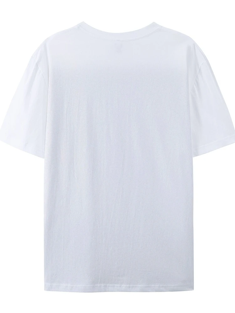 T camisa vestidos para mulher 2025 nova chegada impressão gráfica streetwear y2k vintage oversized praia vestido golfo do méxico estilo senhora