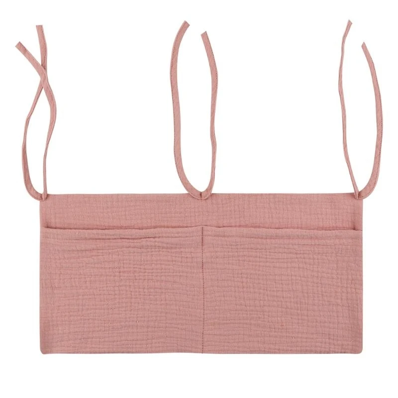 J15U 1pc Portable Baby Crib Storage Bag Newborn Bed Headboard Diaper Bag