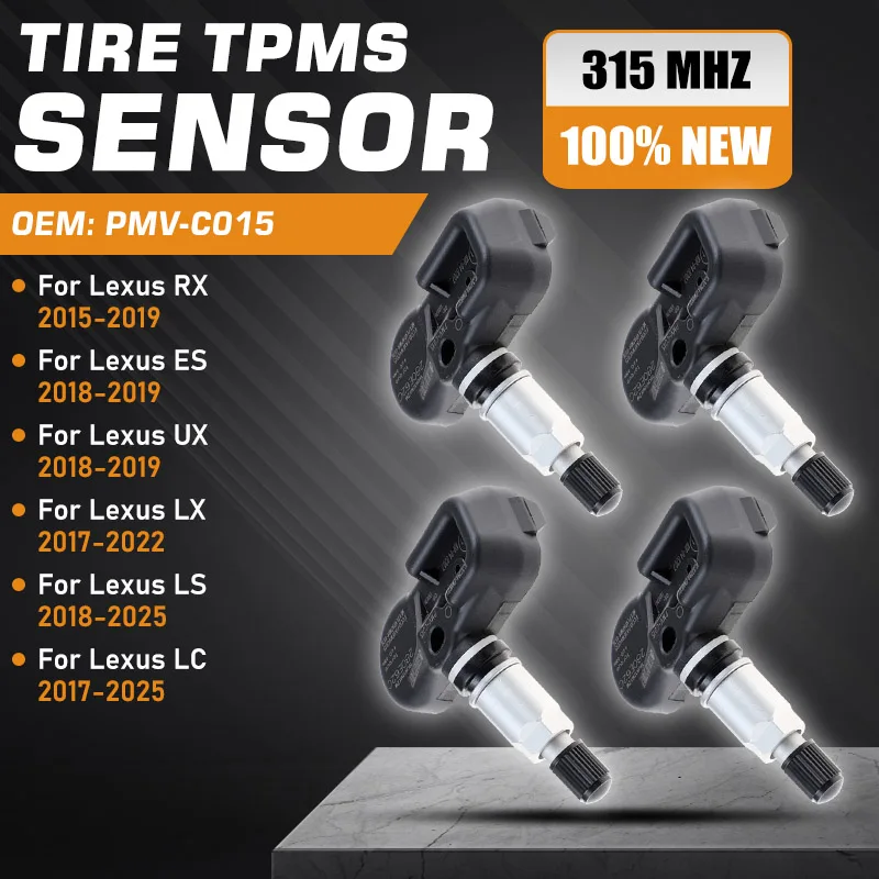 

1/4PCS Car Tire Pressure Sensor For Lexus RX 2015-2019 Lexus ES Lexus UX 2018-2019 Lexus LX 2017-2022 Lexus LS LC 2018-2025 TPMS