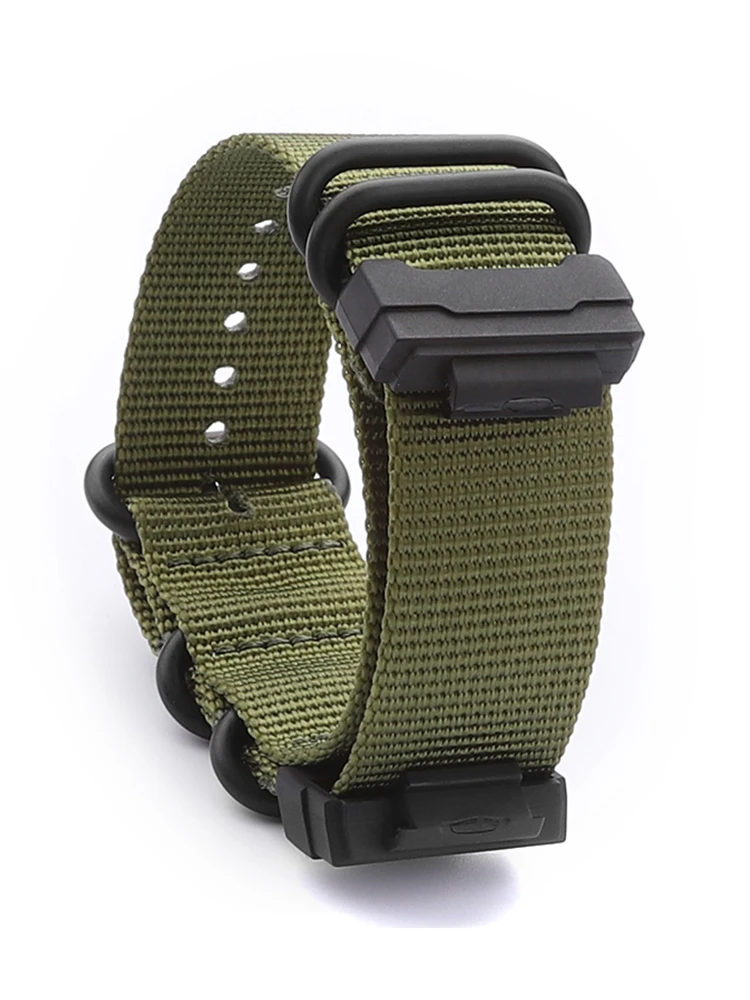 For Casio Small Square DW-5600BB/5610 GW-B5600 Modified Waterproof Sweat-Proof Nylon Watchband Accessories 16x22mm