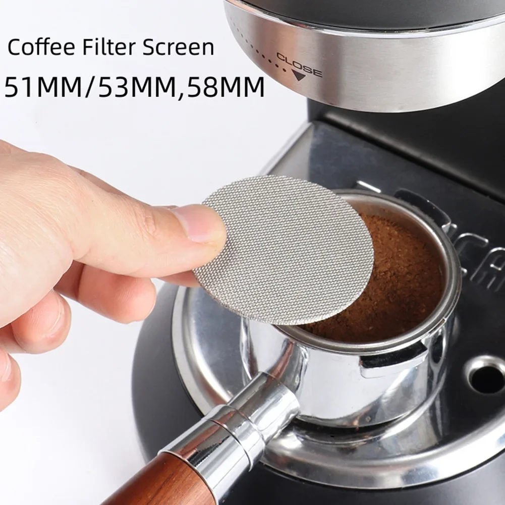 Coffee Filter Screen Reusable Metal Coffee Filter Screen Puck Screen For Espresso Machine Espresso Machine Tool Barista Maker