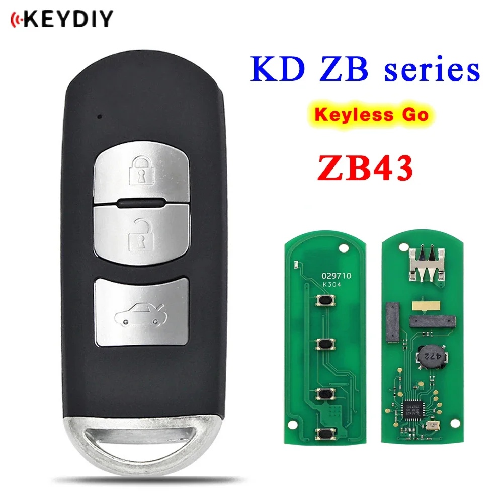 Keydiy-mazda、zb43 kd smartキー用ユニバーサルzbシリーズリモートカーキーの交換KD-X2、kd