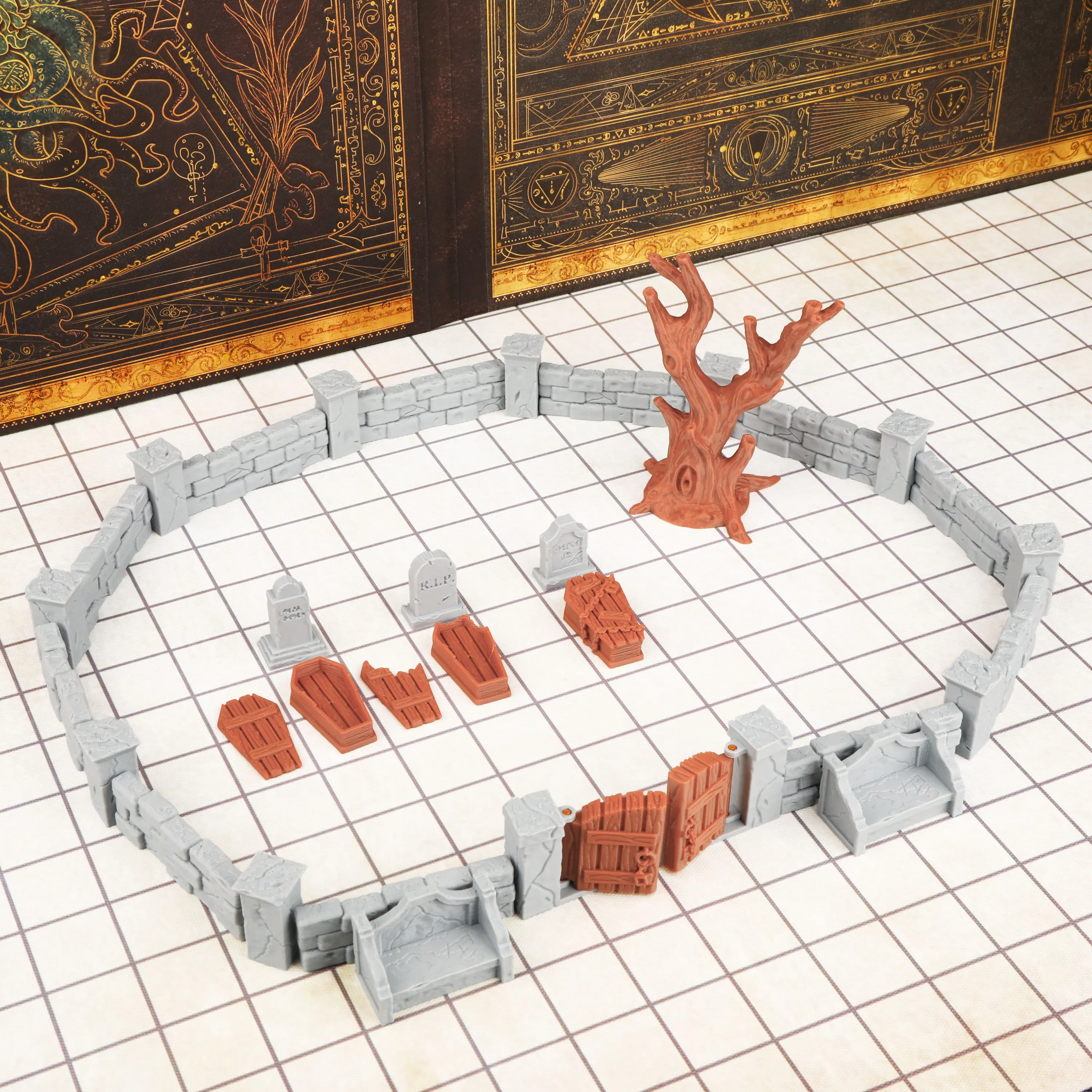 مجموعة نماذج تضاريس مقبرة ألعا - مراجعة Miniature Terrain Set وسعره