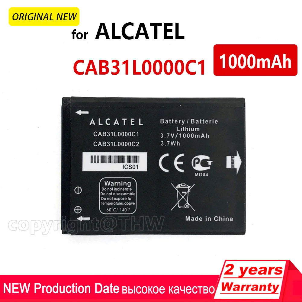 Original New Replacement Battery For ALCATEL TLi009AA TLi028C7 TLi019D7 CAB0400000C1 CAB31L0000C2 CAB22B0000C1 TLiB5AF Batteria