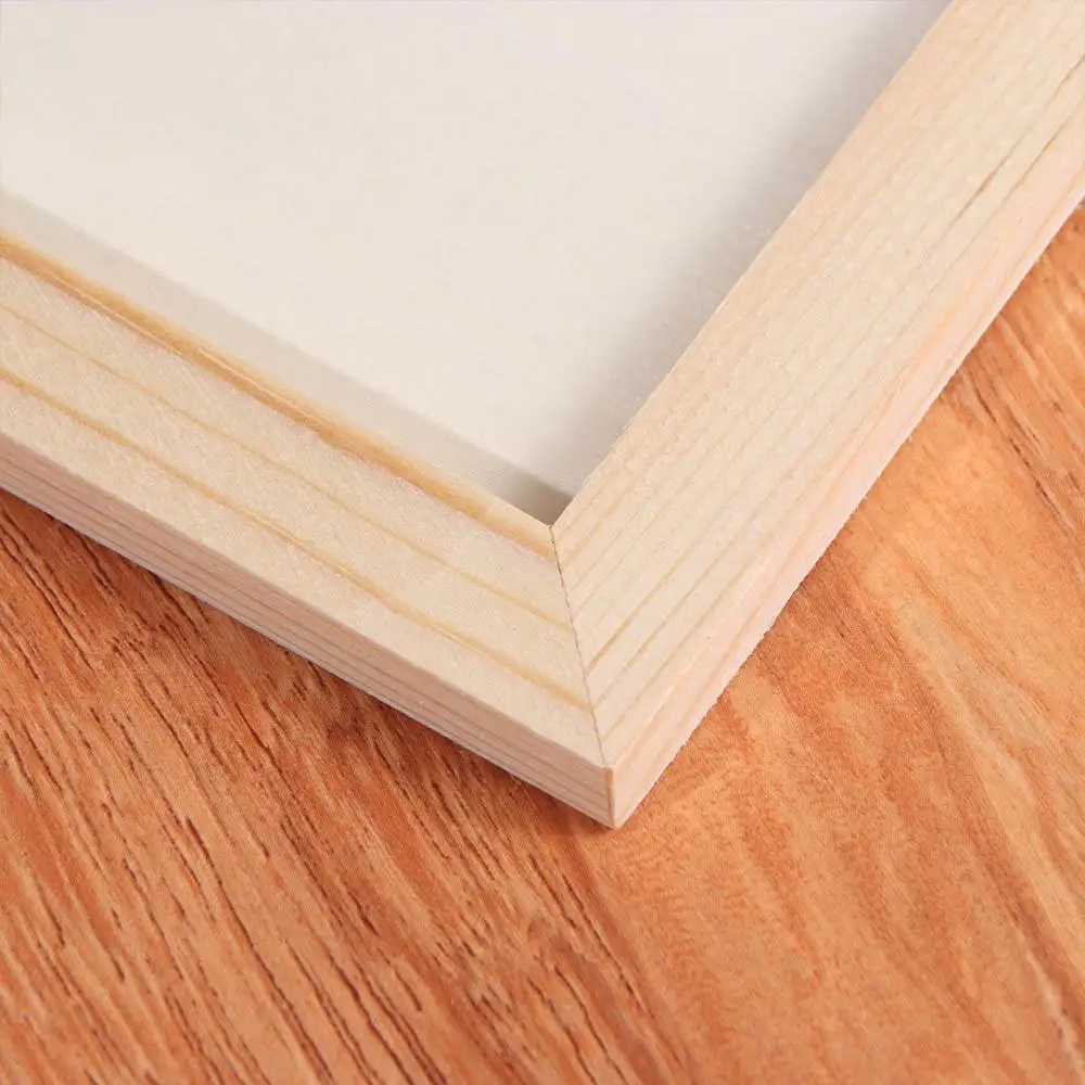 Art Puzzle Holder DIY Blank Clay Frames Desktop Ornament DIY Handcraft Wooden Photo Holders Painting Drawing DIY Craft