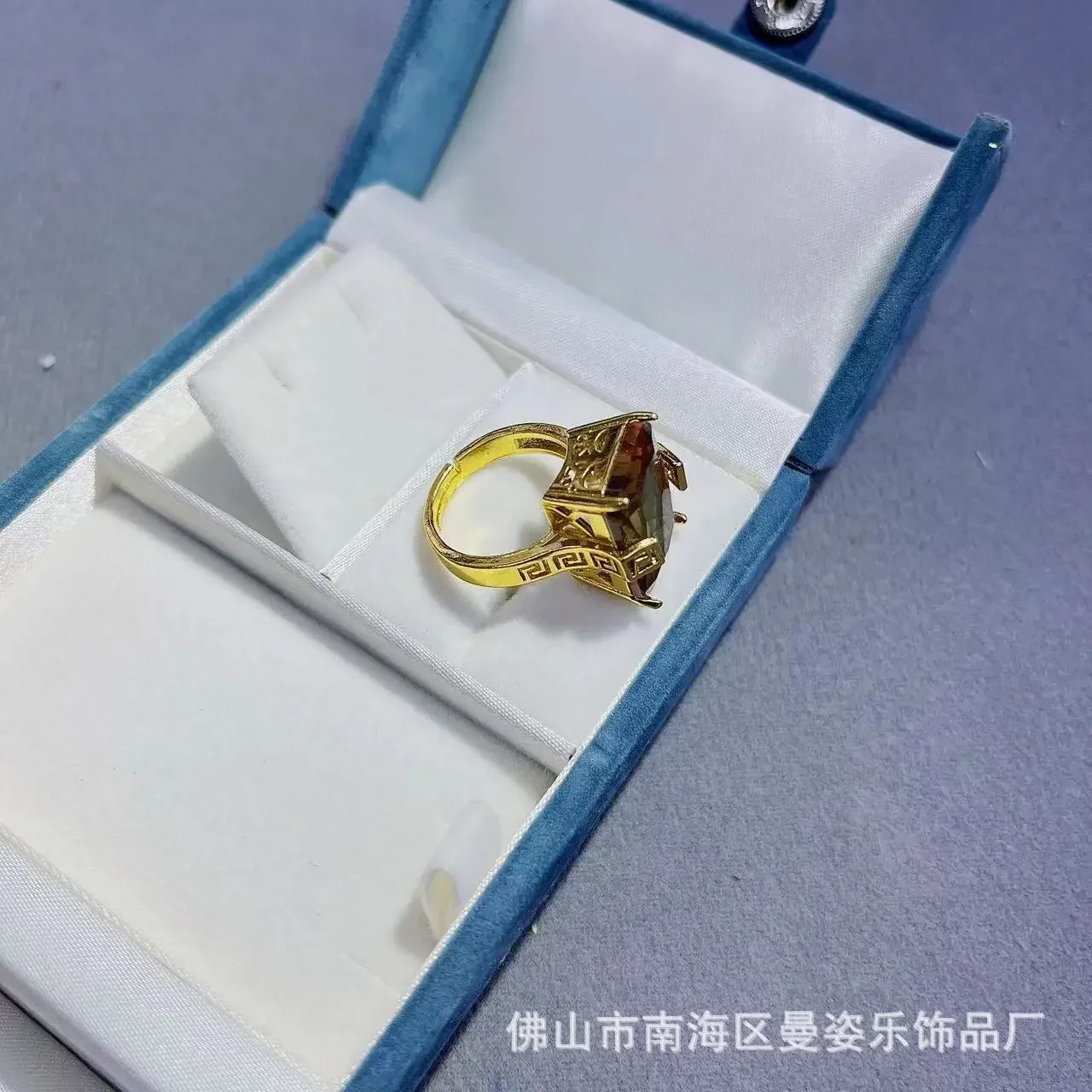 French hot-selling Turkish sultan stone color-preserving ring  stone personalized living ring