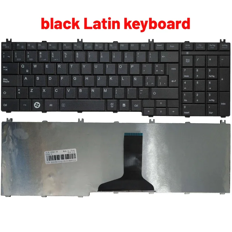 Russian/US/Spanish/French/Latin laptop Keyboard for toshiba Satellite L675 L675D L750 L750D L755 L670 L670D L770 L775 L775D