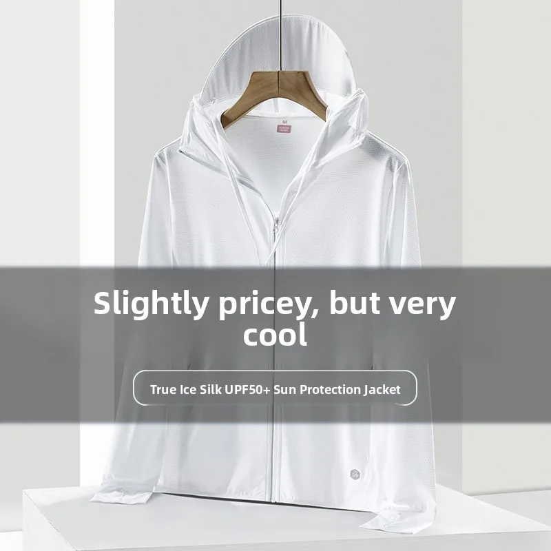 

Профессиональная мужская летняя куртка из ледяного шелка с УФ-защитой, облегающая, легкая, дышащая, солнцезащитная, для молодежи, энергичная...